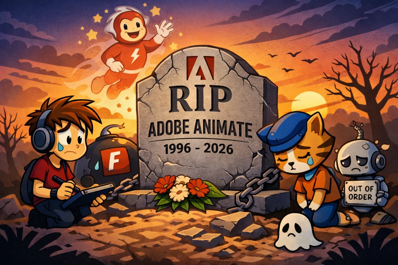 Adobe Animaten kehitys on loppunut
